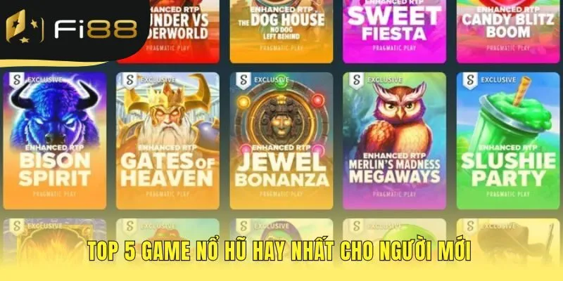 Danh sách game nổ hũ hàng đầu với đồ họa và tính năng độc đáo